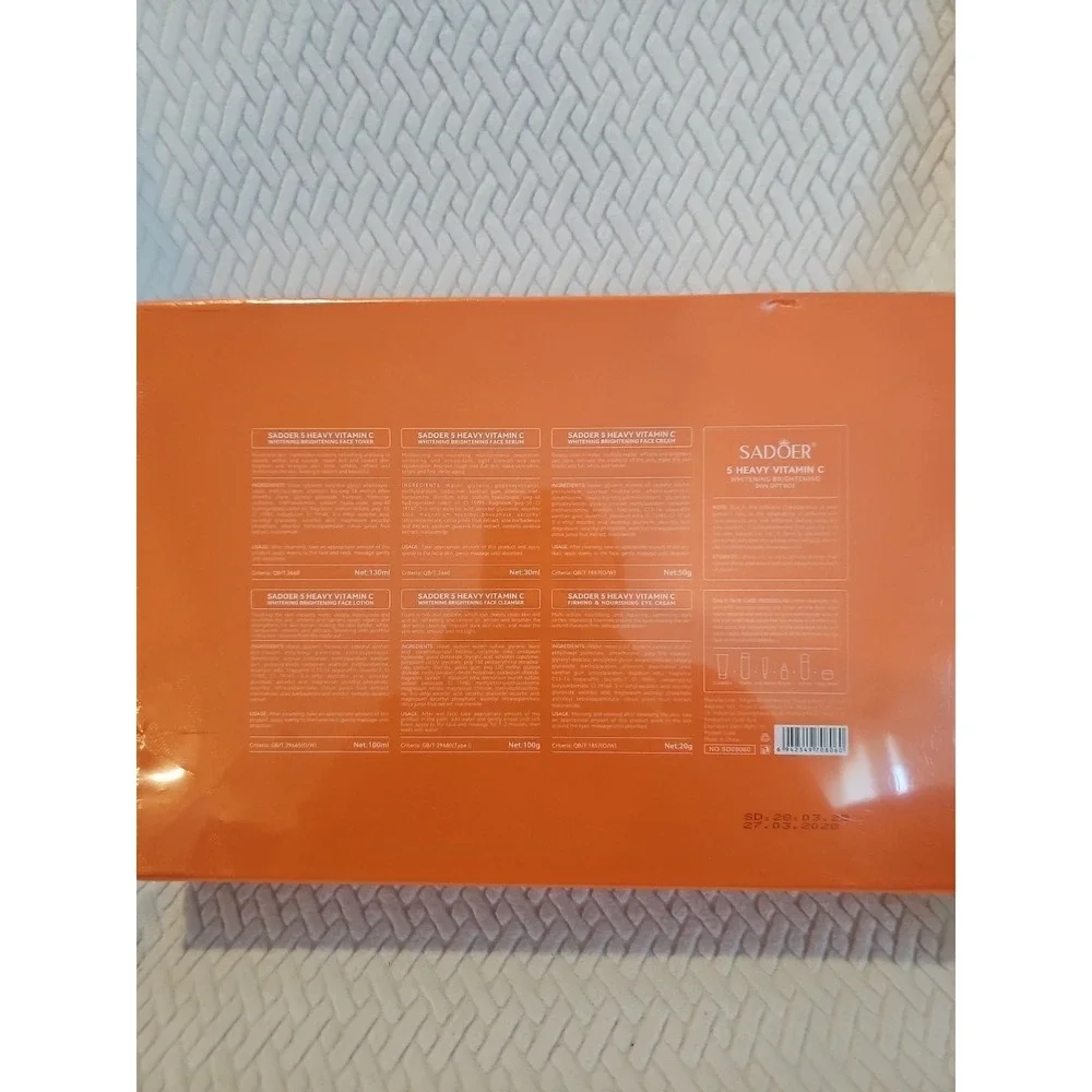 New Sadoer 5x Vitamin Sun‎ Active  Skincare 6 Pcs Set